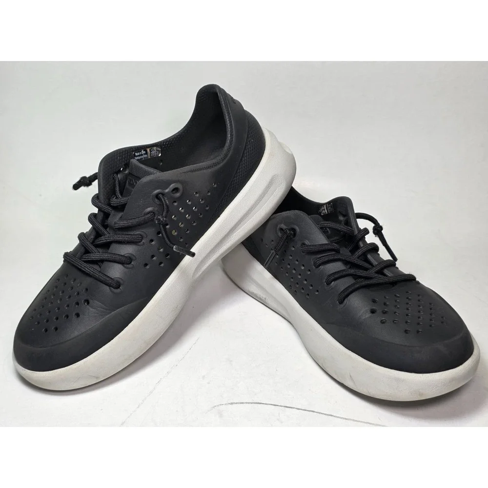 Crocs Inmotion Pacer Women's Sneakers Size 5 Black Gray Lightweight Lace Shoes